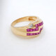 Anillo En Oro 18K, Rubies Y Brillantes Anillo En Oro 18K, Rubies Y Brillantes