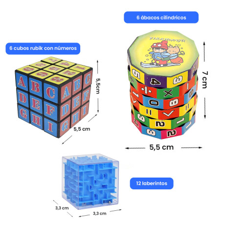 Set Cubo Laberinto N°44 Sorpresitas 24p Cumpleaños Cot002037