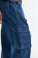 Jean baggy cargo JEAN OSCURO
