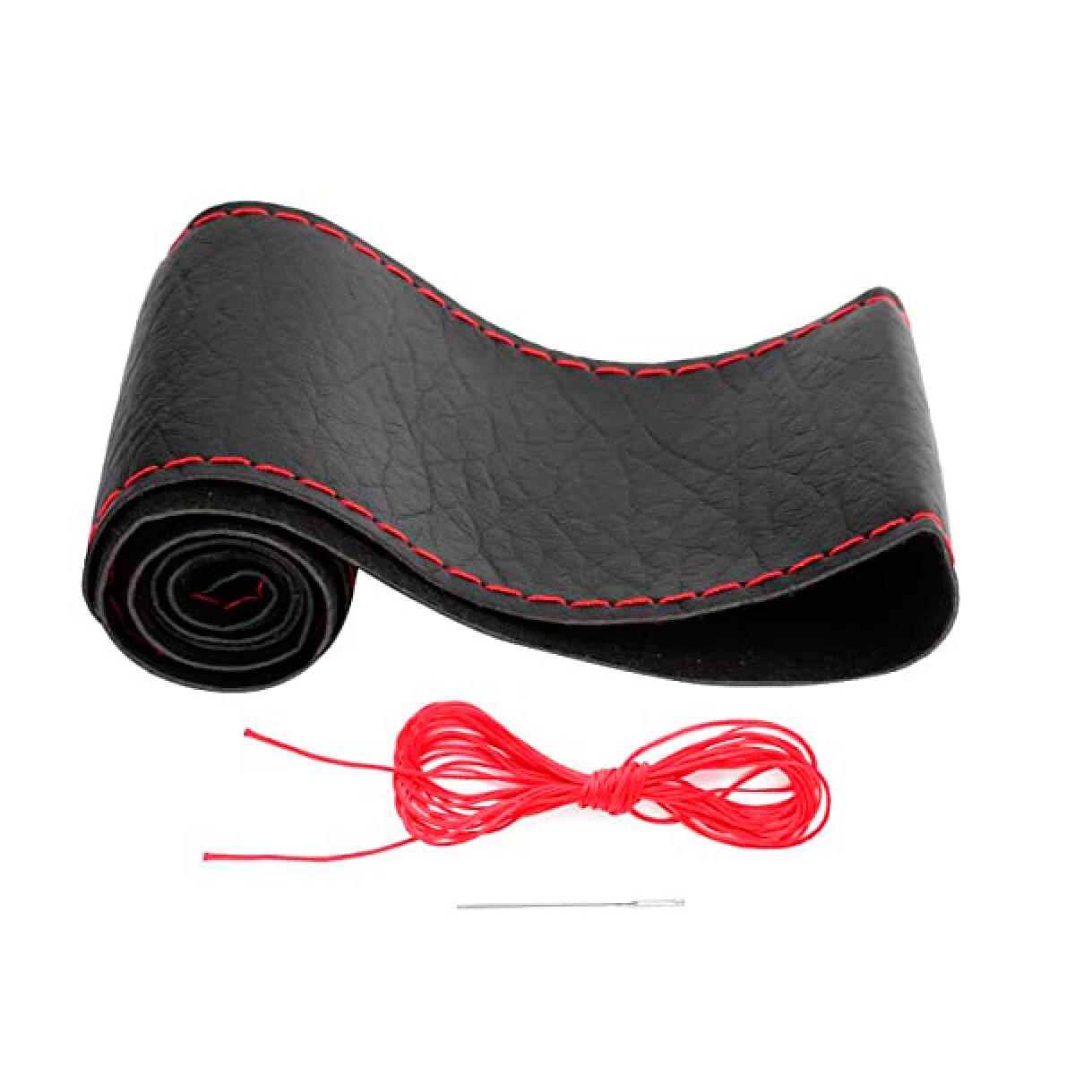 CUBRE VOLANTE - CON CORDON PARA ATAR 40CM DIAMETRO COSTURA ROJA WESTON 