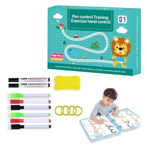 Libro Cuaderno Mágico Reutilizable Infantil Didáctico Niños Variante Color Blanco