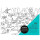Block x30 Hojas Gigantes 43x30cm P/ Colorear Pintar Mundos