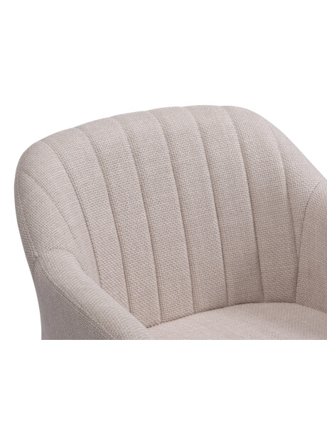 Taburete de bar ADSLEV tela beige/color roble Taburete de bar ADSLEV tela beige/color roble