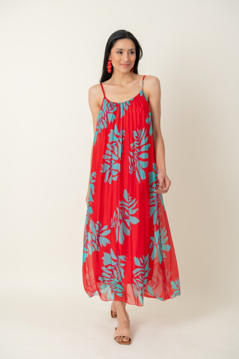 VESTIDO AZAFRAN - Rojo 