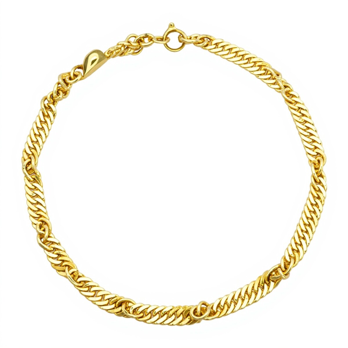 Pulsera Singapur-Oro bajo-Sin Piedra-PU8055 - sinpiedra 