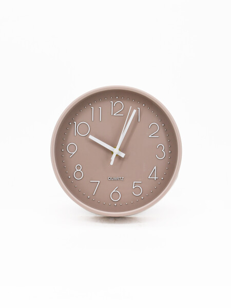 RELOJ REDONDO DE PARED BEIGE