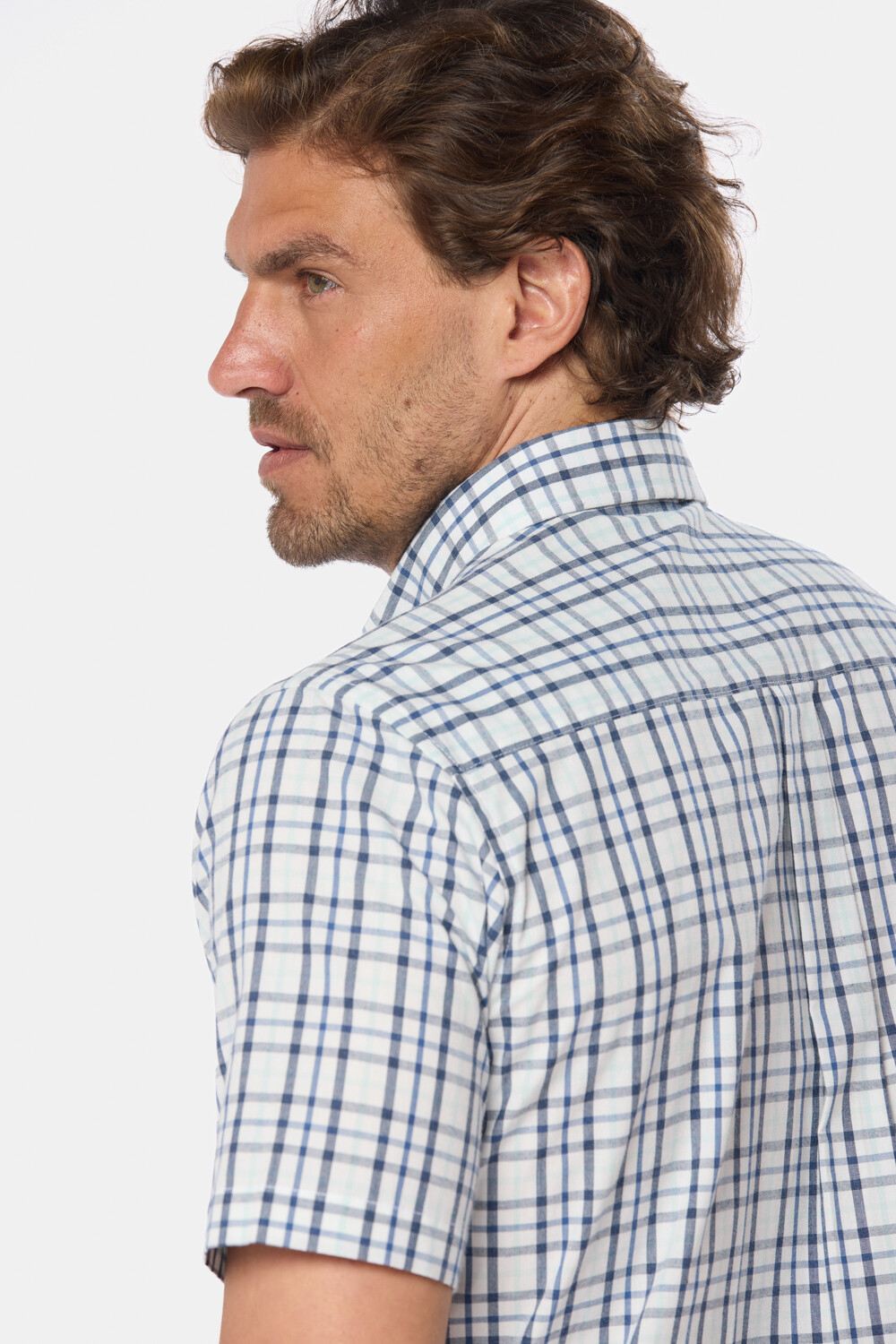 CAMISA SPORT A CUADROS Azul