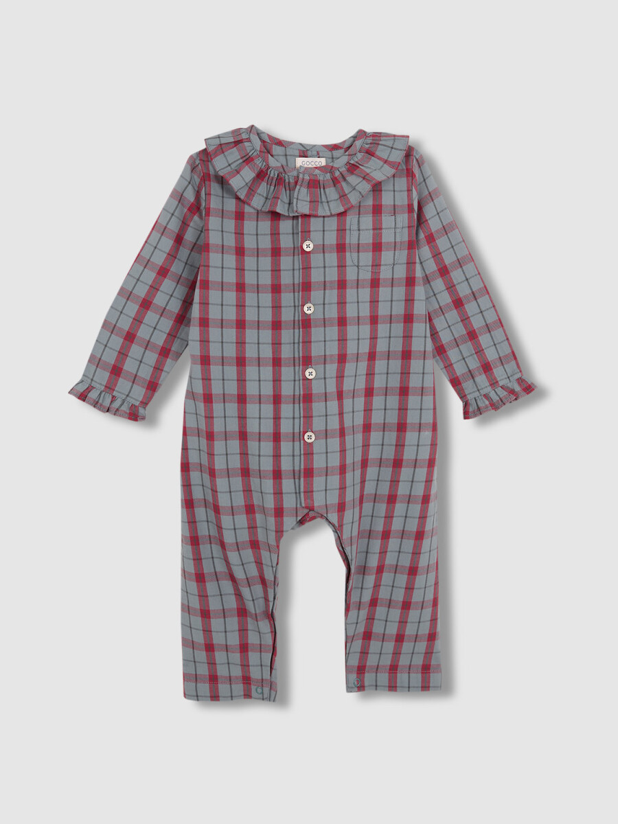 Pijama Verde De Cuadros Verde Viejo Claro