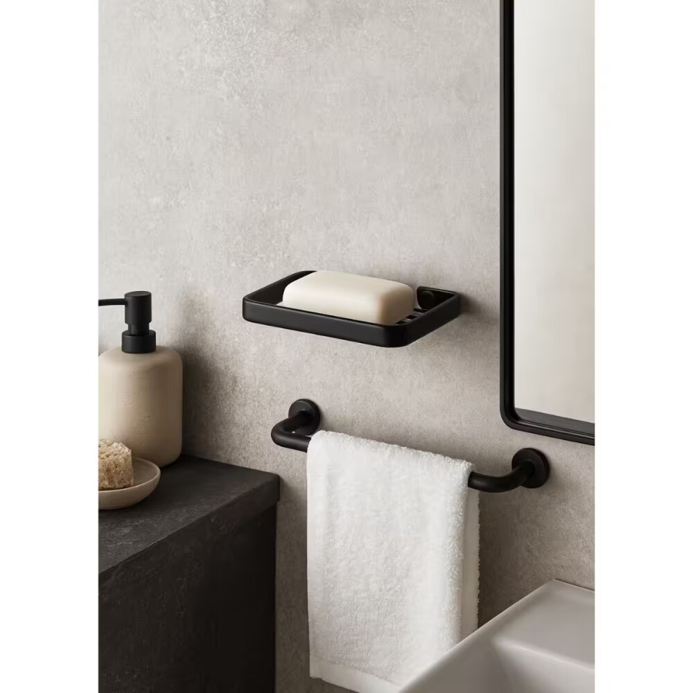 JABONERA NEGRO MATE Jabonera Negro Mate