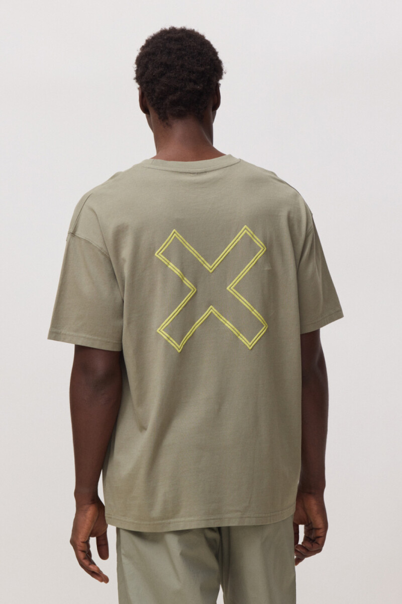Remera Reef Blue Banana Olive Green