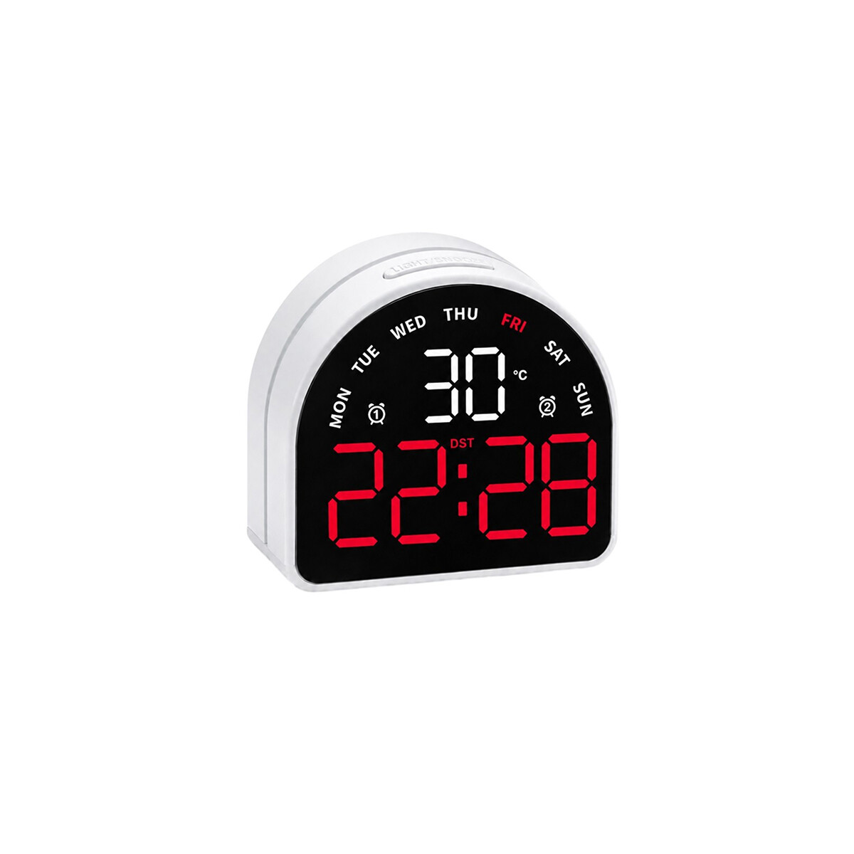 Reloj digital con indicador de temperatura Arco - Rojo 