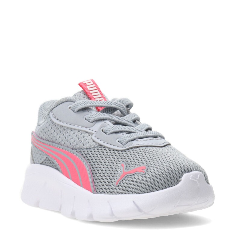 Championes Infantiles Puma Flexfocus Modern Gris - Rosa