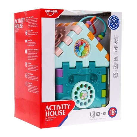 Casa Didáctica Musical Encastrable Juego Actividades Huanger Multicolor