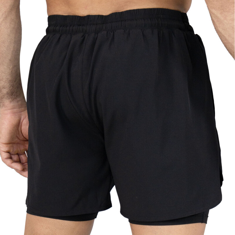 SHORT 2IN1 MEN POLY/SPX EVERLAST SLAM IV CH M6 XL BLACK