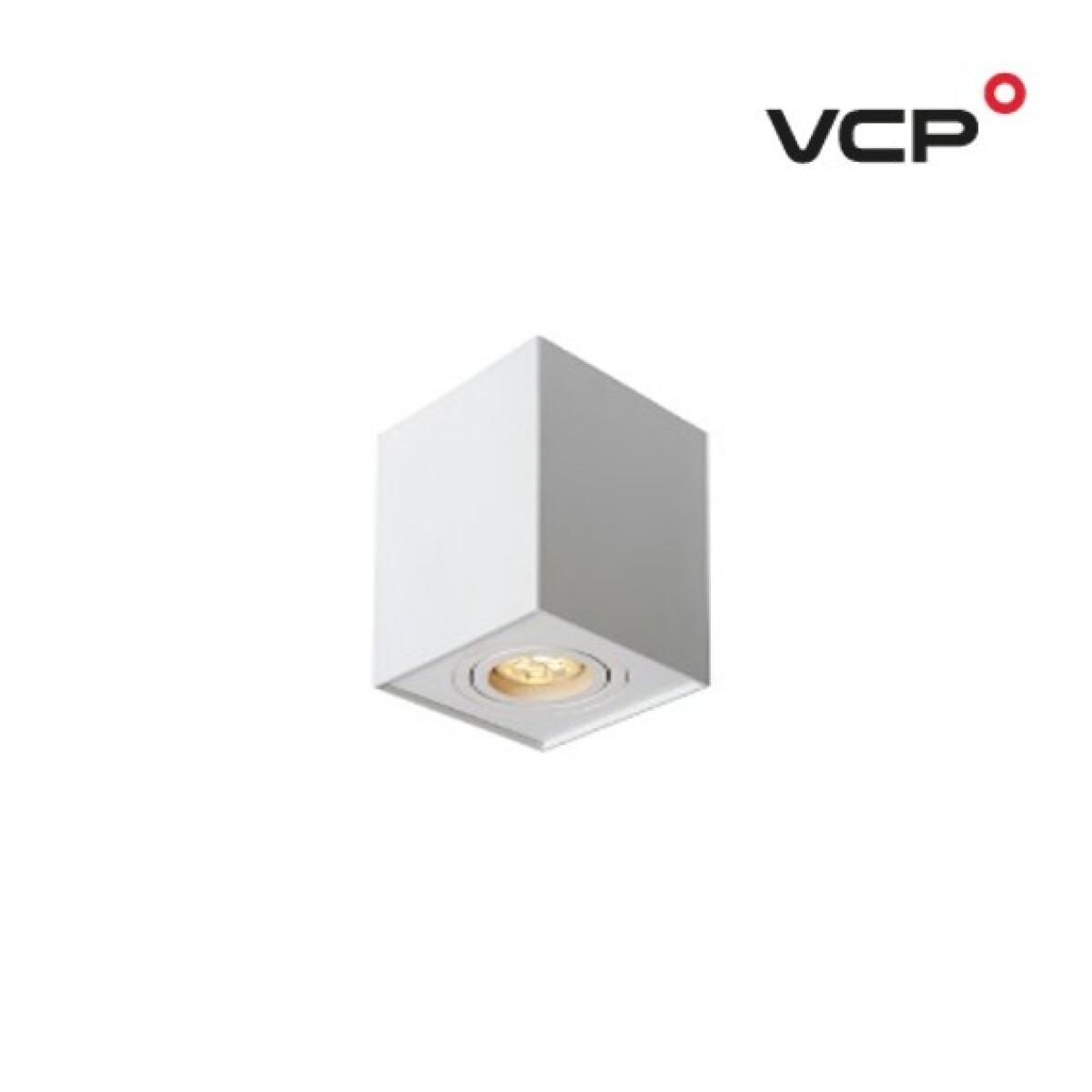 SPOT ADO GU10 P/ TECHO BLANCO CUADRADO 9,6X9,6CM 
