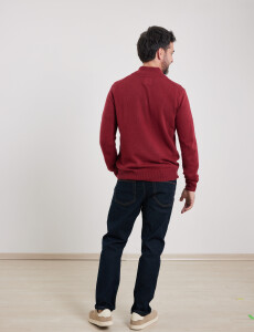 470416 SWEATER HARRY Rojo Oscuro