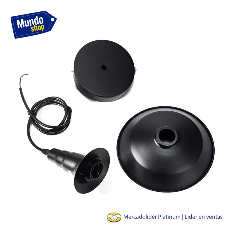 Lampara Colgante De Techo Vintage Negro