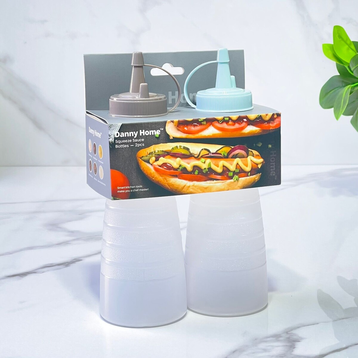 Dispensador Para Salsas Mayonesa Ketchup Set x2 450ML 