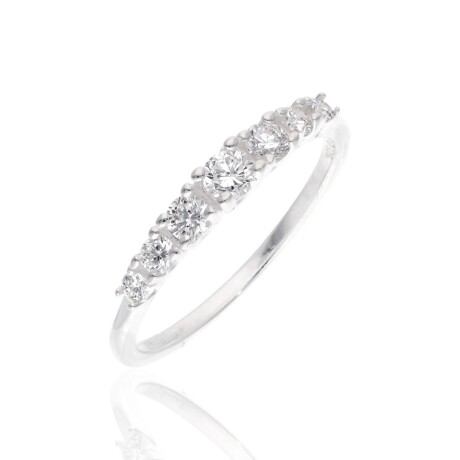 Anillo de plata 925, Medio Sin fin con Diamante de Laboratorio, 0.56 cts. Anillo de plata 925, Medio Sin fin con Diamante de Laboratorio, 0.56 cts.