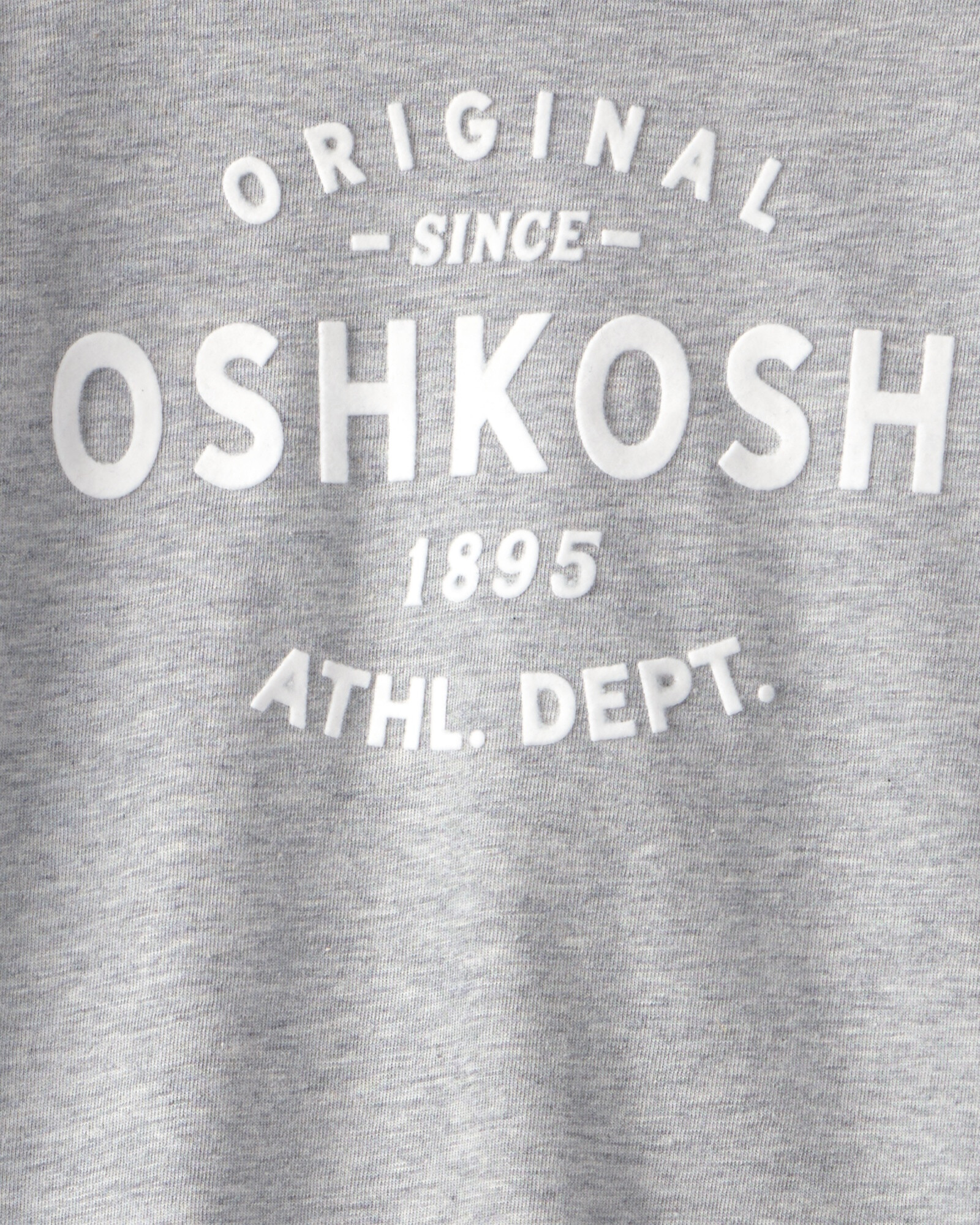 Remera de algodón, gris, con logo. Talles 2-5T Sin color