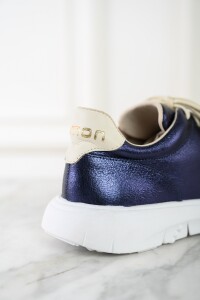 Zapatilla Metalizada Marino