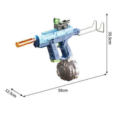 Pistola De Agua Uzi C/mira Eléctrica Automática Pis005038