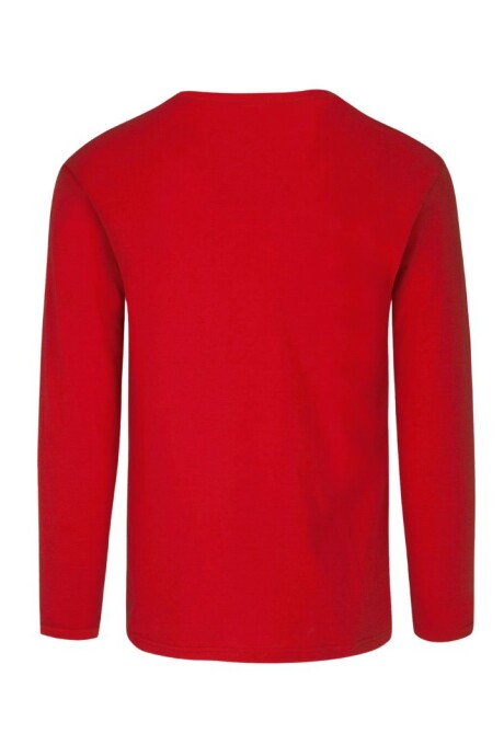 Camiseta a la base dry fit manga larga Rojo