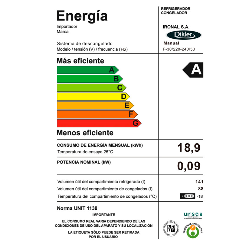 Heladera Dikler F-30 Heladera Dikler F-30