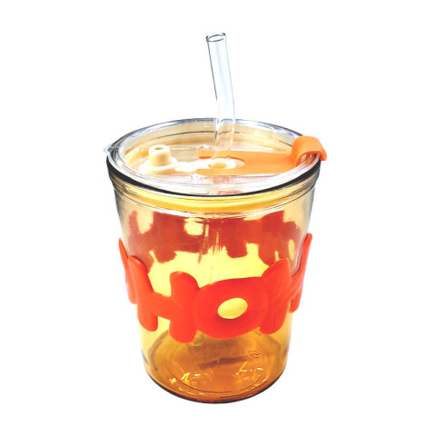 Vaso de vidrio HOHO con sorbito Vaso De Vidrio Hoho Con Sorbito