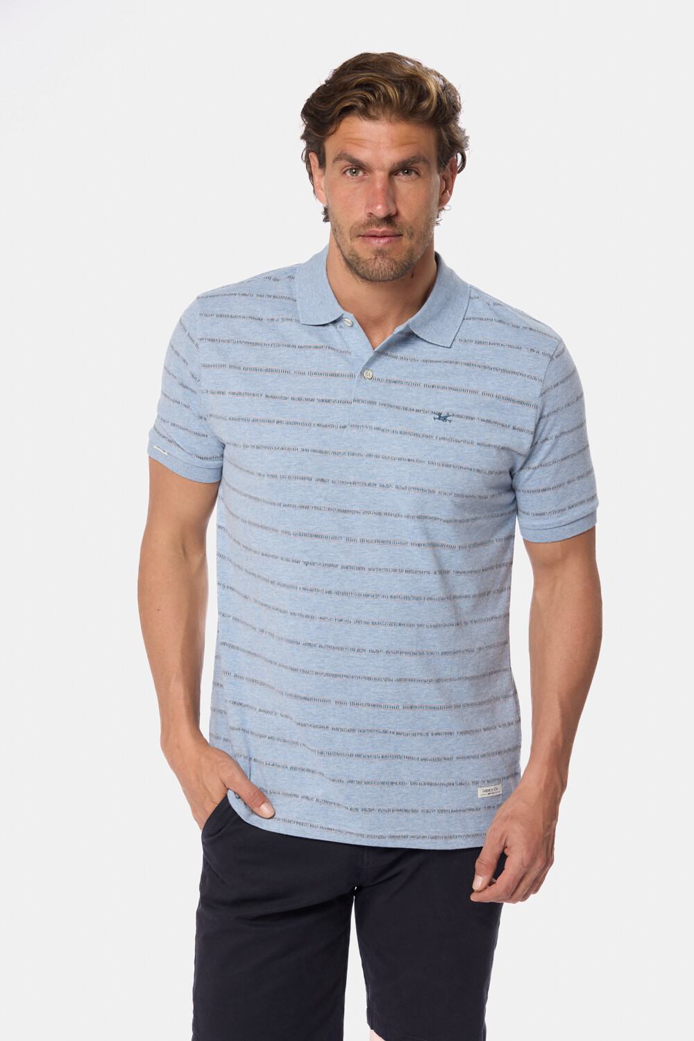 REMERA POLO ESTAMPADA Denim