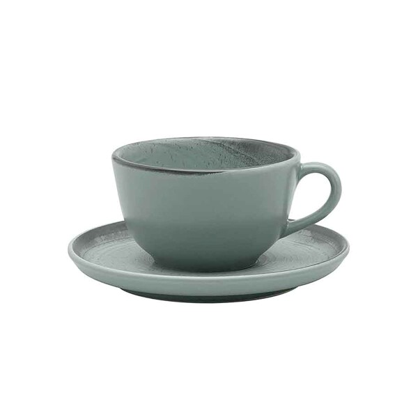 Taza de te con plato Pacifico 200ml OXFORD Taza de te con plato Pacifico 200ml OXFORD