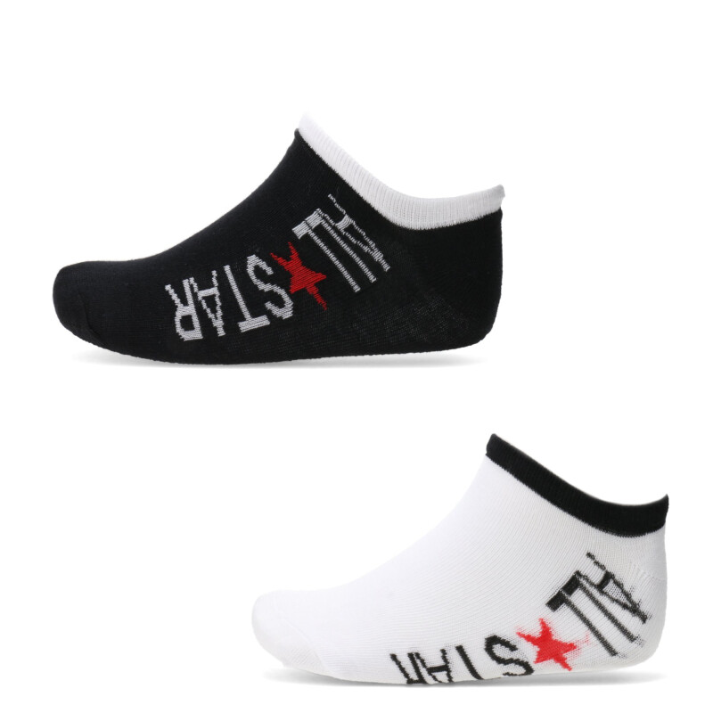 Medias Unisex Converse x2 All Star Negro - Blanco