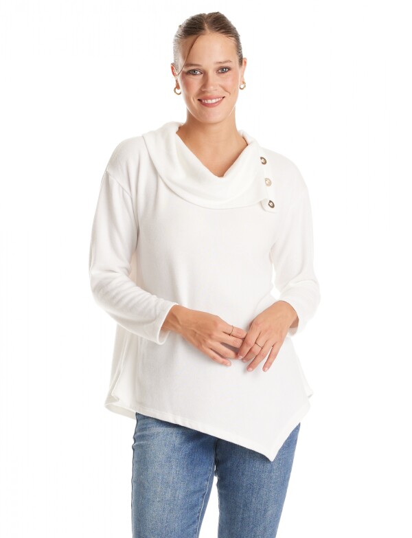 Buzo Soft Cuello Volcado CRUDO