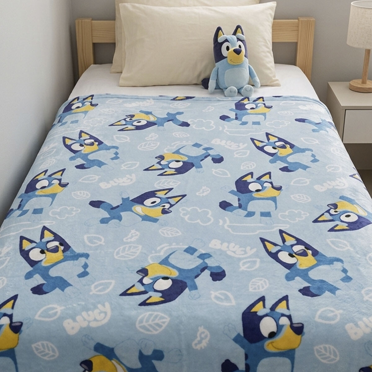 Frazada Coral Infantil 1 Plaza 150 x 200 cm - Bluey 