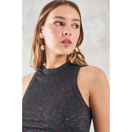 Musculosa Lurex Negro