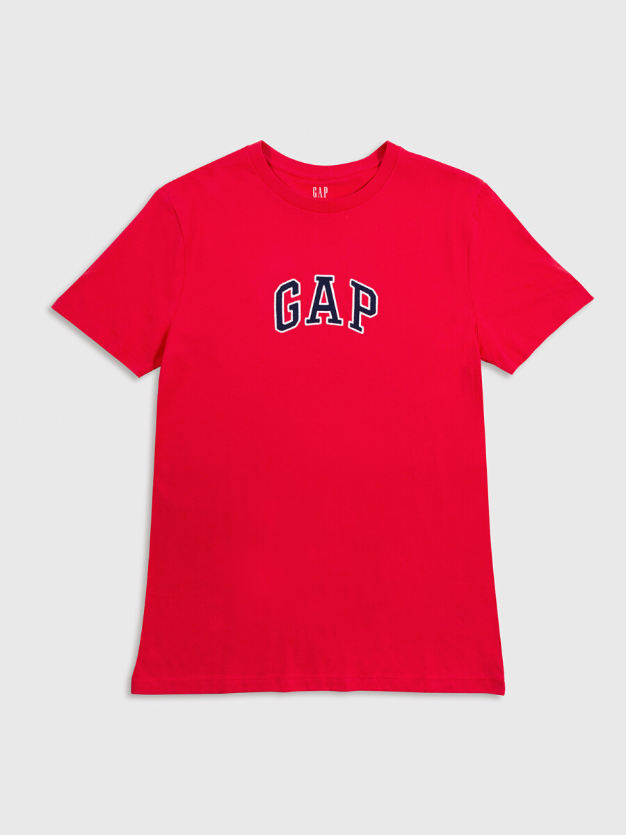 Remera Logo Gap Hombre - Hawaiian Red 683 