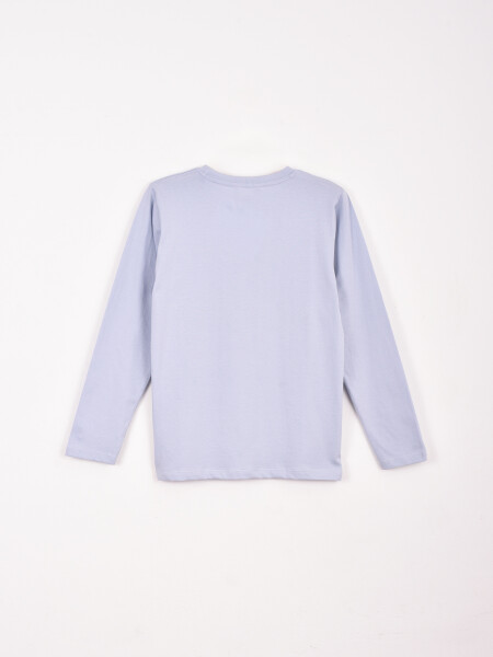 REMERA MANGA LARGA CLUB CELESTE