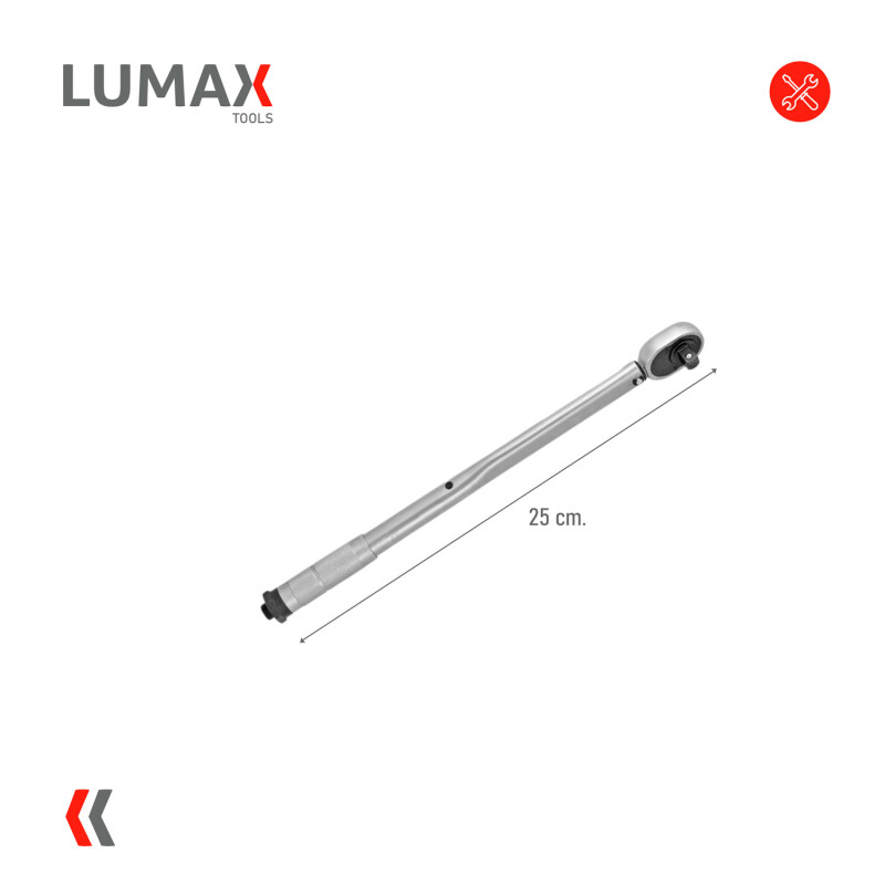 Torquímetro Lumax de 1/2 pulgada con Estuche Torquímetro Lumax de 1/2 pulgada con Estuche