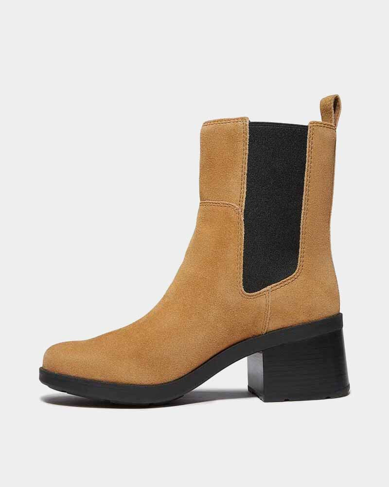 Botas Chelsea Bellevaux Mid Mujer Medium Brown Suede