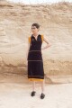 VESTIDO STRIPE Negro Y Came