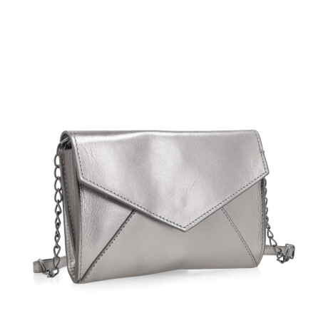 CARTERAS CUERO - VENET TOPPU PLATEADO