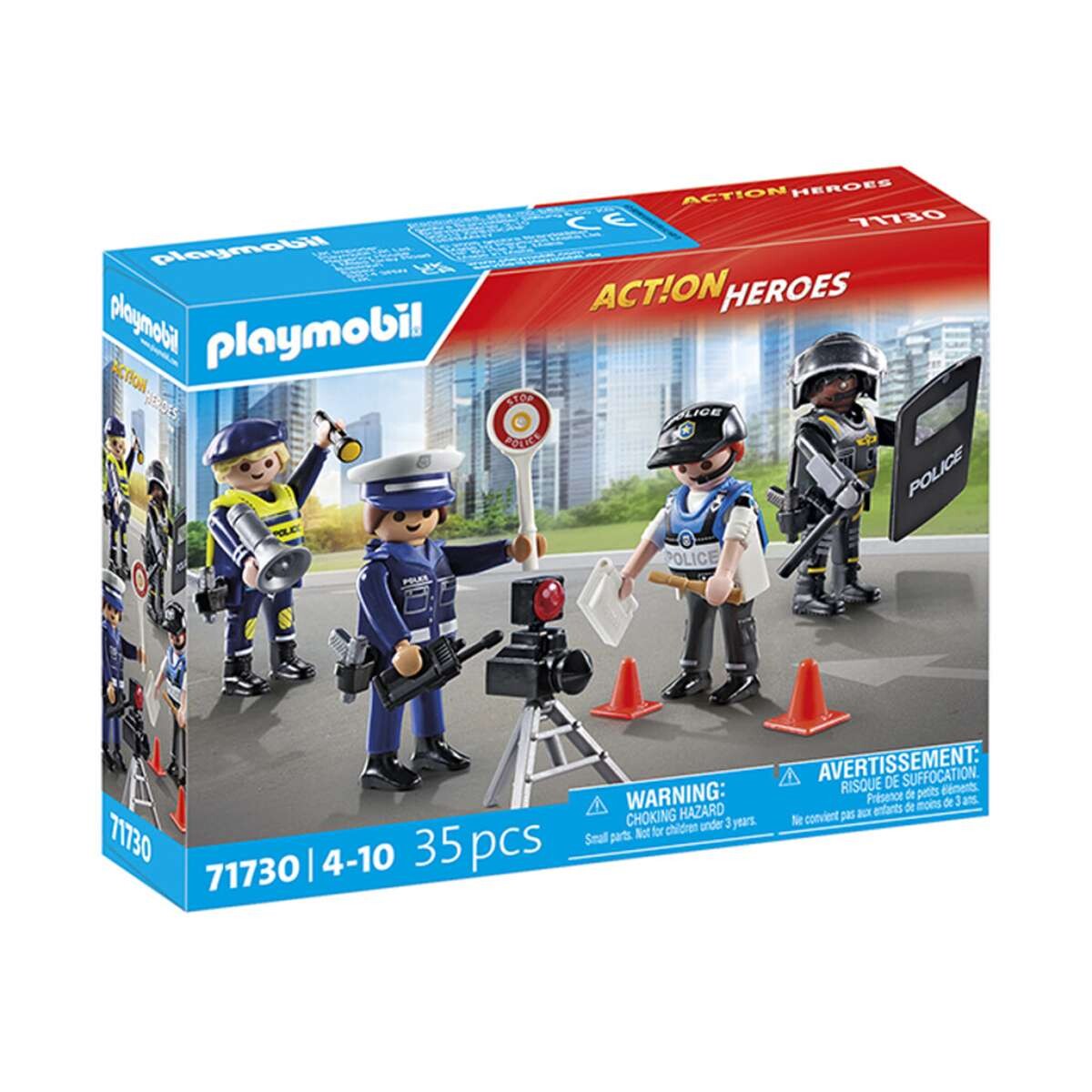 Set x 4 Figuras de Policías Playmobil con Figuras - 35 Piezas 