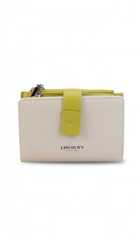 BILLETERA SIMONA MANTECA C/PISTACHO