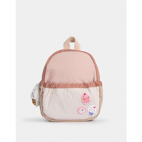 Mochila Infantil Con Charm Combinacion Bicolor