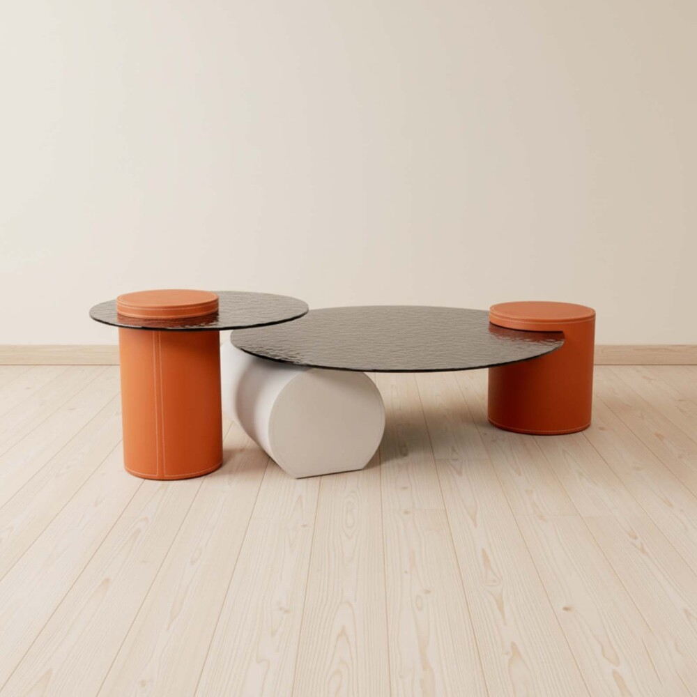 MESA RATONA VIDRIO-TEMPLADO GRIS VETRO