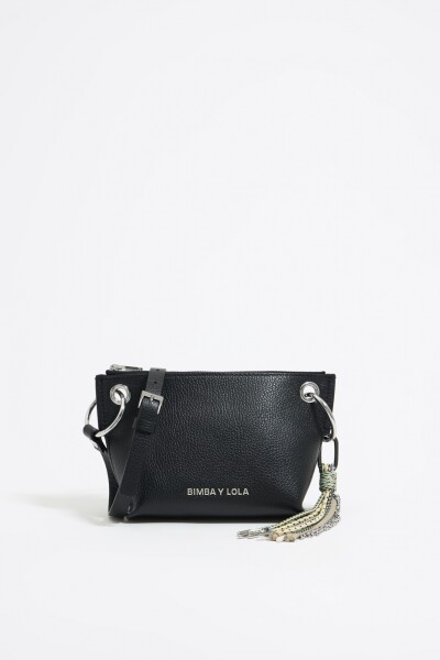 BOLSO TRAPECIO PEQUEÑO PIEL Negro