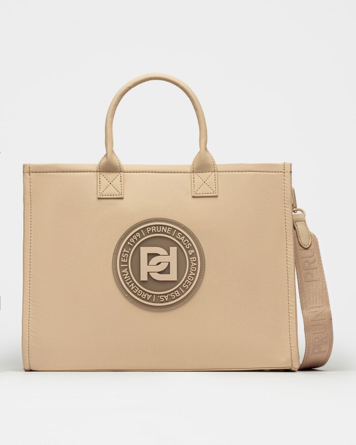 Cartera de mano Elena en nylon Vison