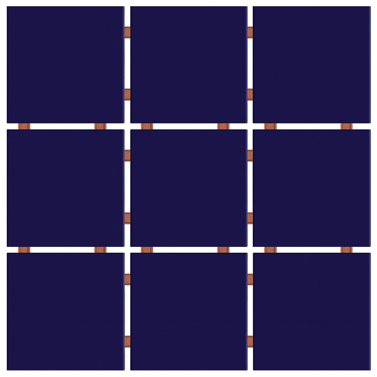 30.3X30.3 Revestimiento En Malla De Piezas 10X10 Azul Cobalto 