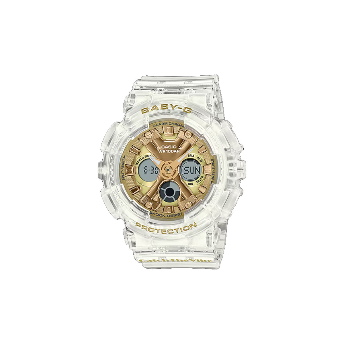 Reloj Casio Baby-G Dorado y Blanco 