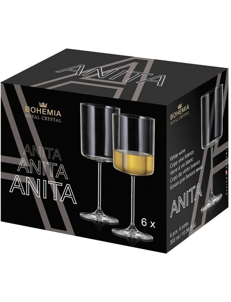 SET 6 COPA VINO BLANCO 300ML ANITA BOHEMIA SET 6 COPA VINO BLANCO 300ML ANITA BOHEMIA